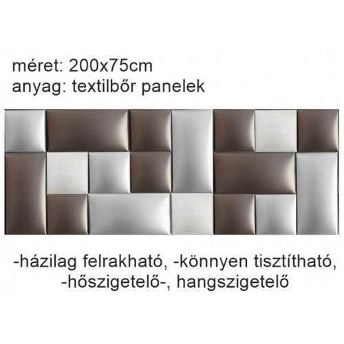 Műbőr falvédő-103 V-23 szoba falvédő burkolat, faldekoráció (200x75 cm) gyöngyház, fehér, barna Műbőr falvédő-103 V-23 szoba falvédő burkolat, faldekoráció (200x75 cm) gyöngyház, fehér, barna