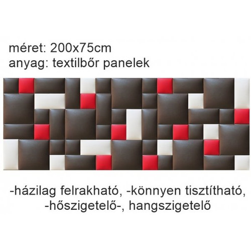 Műbőr falvédő-151 P-8 hangulatos faldekoráció (200x75 cm)