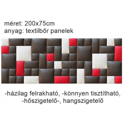 Műbőr falvédő-152 P-10 praktikus faldekoráció (200x75 cm)