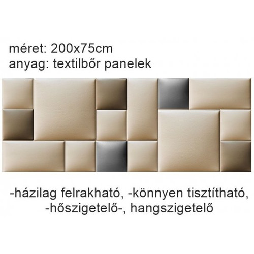 Műbőr falvédő-162 P-35 beige színes faldekoráció (200x75 cm) Kerma Design Műbőr falvédő-162 P-35 beige színes faldekoráció (200x75 cm) Kerma Design