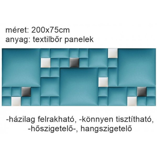 Műbőr falvédő-163 P-37 kék színes faldekoráció (200x75 cm) Műbőr falvédő-163 P-37 kék színes faldekoráció (200x75 cm)
