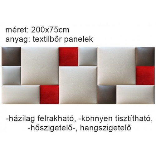 Műbőr falvédő-172 P-57 szivacsos faldekoráció (200x75 cm) Műbőr falvédő-172 P-57 szivacsos faldekoráció (200x75 cm)