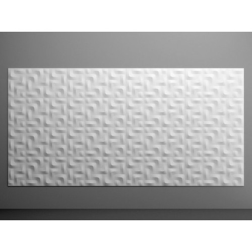 Falburkolat - Marbet PD-1 fehér festhető modern mintás polisztirol falpanel (96x48cm) Falburkolat - Marbet PD-1 fehér festhető modern mintás polisztirol falpanel (96x48cm)