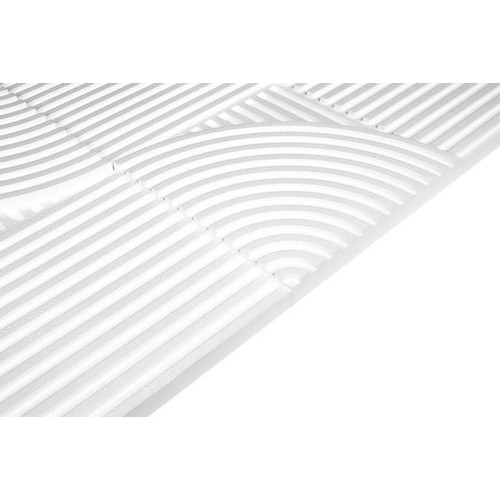 Falburkolat - Marbet PD-4 körök festhető fehér polisztirol falpanel (96x48cm)
