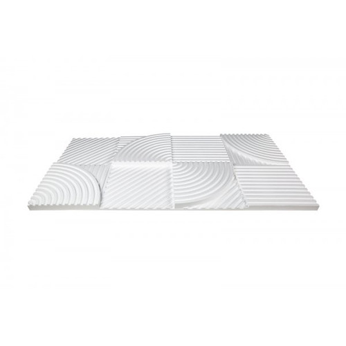 Falburkolat - Marbet PD-4 körök festhető fehér polisztirol falpanel (96x48cm)