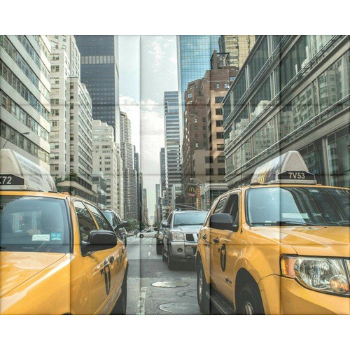 Taxi KERMA-75 nyomtatott műbőr falikép