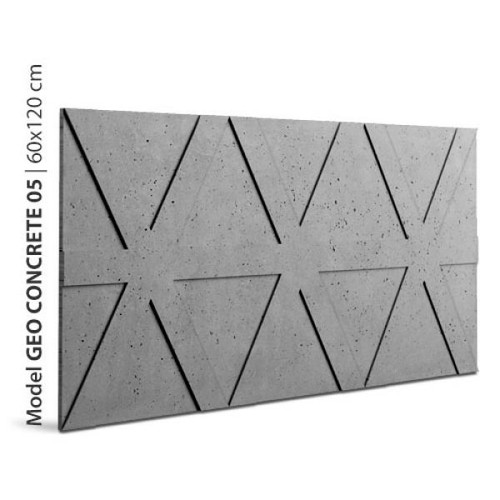 Loft GEO concrete 05 beton modern 3d falpanel, falburkolat