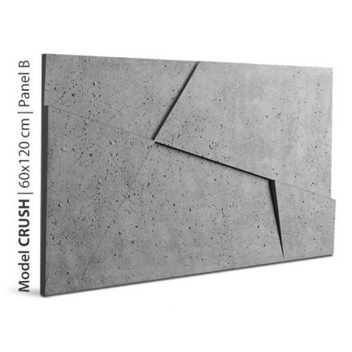 Loft Crush B falpanel beton falburkolat, szürke színű