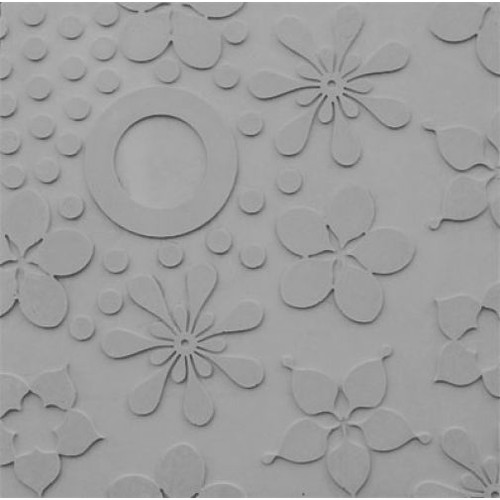 Loft Floral 05 design virágmintás beton falpanel, 3D falburkolat