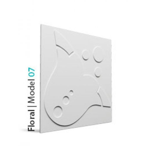 Loft Floral 07 design virágmintás beton falpanel burkolat
