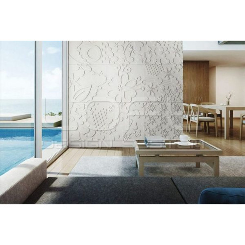 Loft Floral 08 design virágmintás beton falipanel burkoló