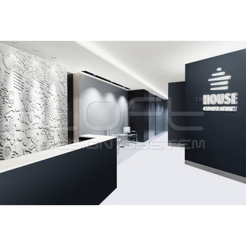 Loft Floral 11 design virágmintás beton falpanel, modern falburkolat