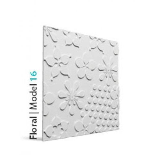 Loft Floral 16 design virágmintás beton falpanel