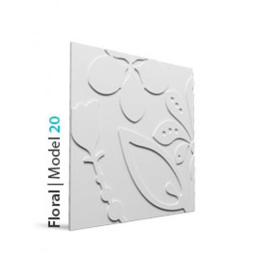 Loft Floral 20 design virágmintás beton falpanel