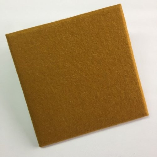KERMA filc panel okker-356 12,5x12,5cm, gyapjú filc, nemez falburkolat