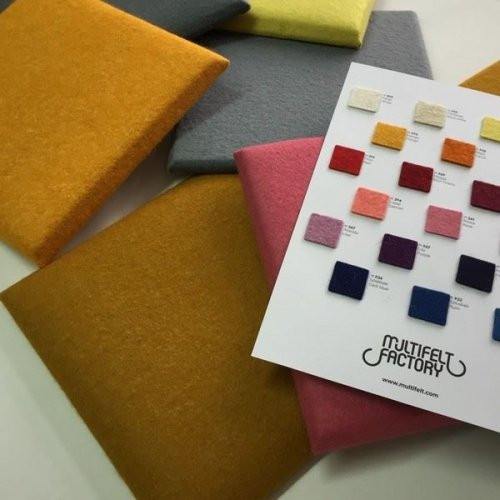 KERMA filc panel okker-356 25x50cm, gyapjúfilc, nemez falburkolat