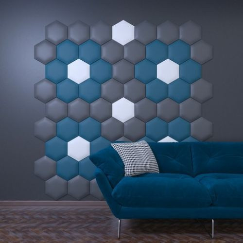 KERMA Hexagon világos barna színű hatszög falpanel Space 343