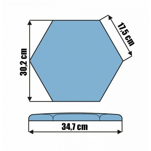 KERMA Hexagon világos barna színű hatszög falpanel Space 343