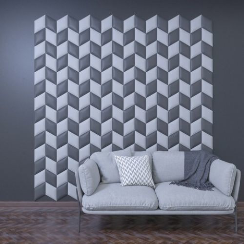 KERMA Rombusz falpanel, design műbőr kárpitozott, burkolat, több színben