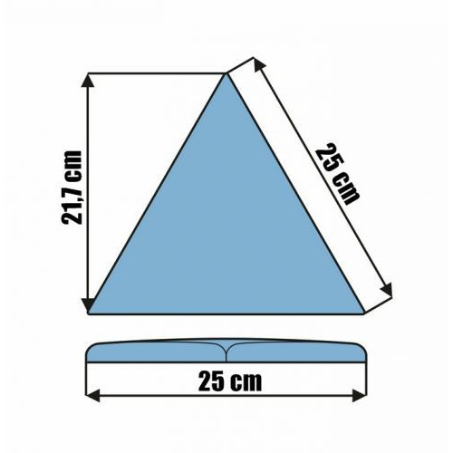 KERMA Triangle-1 türkiz kék színű falpanel Inka 820
