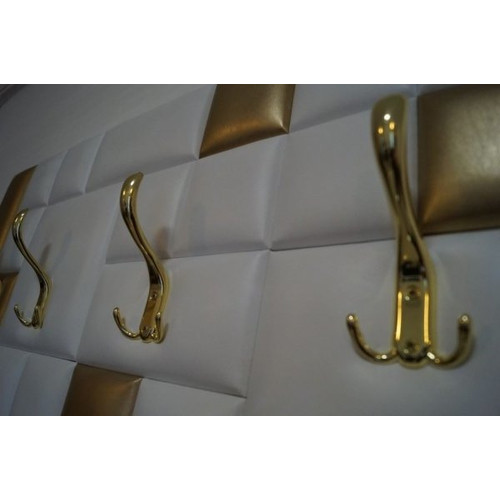 Előszobafal-18 elegáns szürke műbőr design falpanelekből