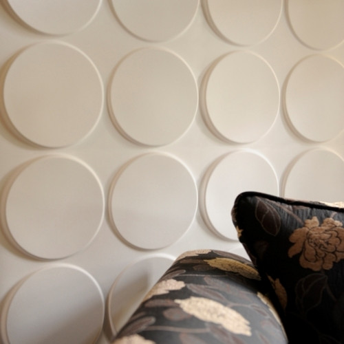 Wallart Ellipses - Ellipszisek modern design 3D környezetbarát falpanel, festhető 50x50 cm