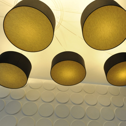 Wallart Ellipses - Ellipszisek modern design 3D környezetbarát falpanel, festhető 50x50 cm