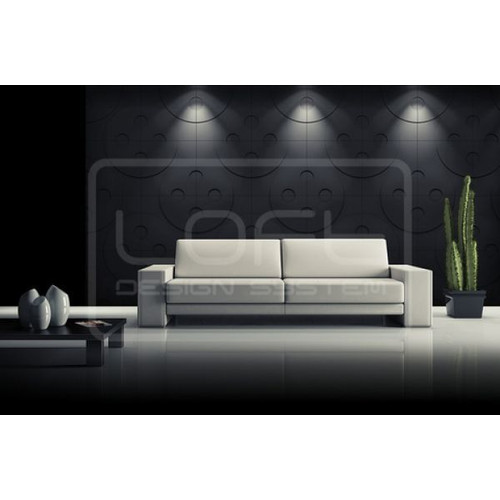 Loft-3D Dekor-02 beltéri festhető gipsz 3d dekor falpanel fehér