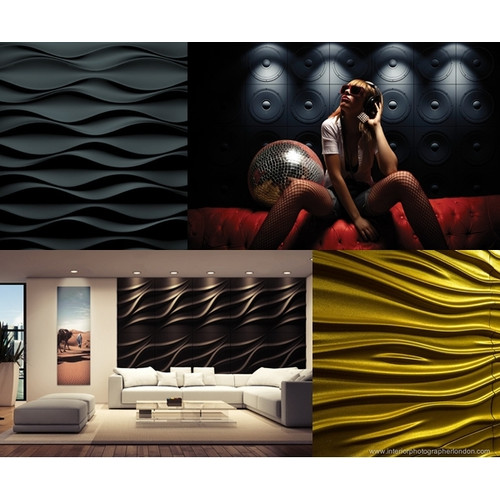 Loft-3D Dekor-03 beltéri festhető gipsz 3d dekor falpanel fehér