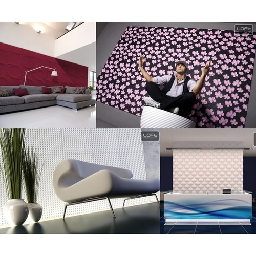Loft-3D Dekor-08 beltéri festhető gipsz 3d dekor falpanel fehér virág