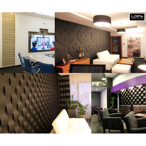 Loft-3D Dekor-08 beltéri festhető gipsz 3d dekor falpanel fehér virág