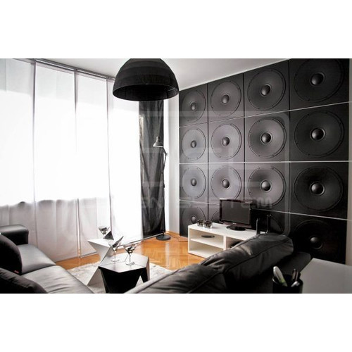 Loft-3D Dekor-11 beltéri festhető gipsz 3d dekor falpanel fehér hangfal