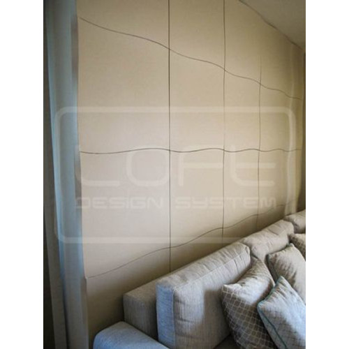 Loft-3D Dekor-13 falpanel beltéri festhető gipsz 3d dekor falpanel fehér sima