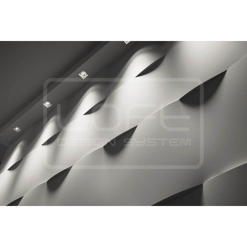 Loft-3D Dekor-13 falpanel beltéri festhető gipsz 3d dekor falpanel fehér sima