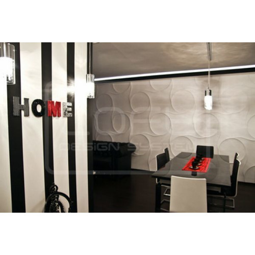 Loft-3D Dekor-23 beltéri festhető gipsz 3d dekor falpanel fehér