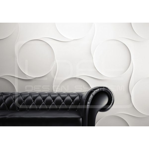Loft-3D Dekor-23 beltéri festhető gipsz 3d dekor falpanel fehér