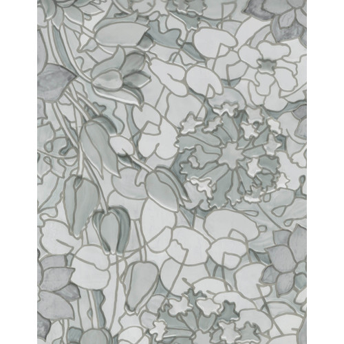13578 - Tulips grey 3D szürke tulipános sztatikus ablakfólia 45 cm x 1,5 m 13578 - Tulips grey 3D szürke tulipános sztatikus ablakfólia 45 cm x 1,5 m