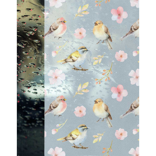 14152 - Spring birds 3D tavaszi madarak sztatikus ablakfólia 45 cm x 15 m 14152 - Spring birds 3D tavaszi madarak sztatikus ablakfólia 45 cm x 15 m