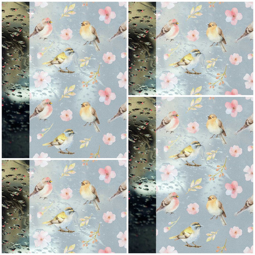14152 - Spring birds 3D tavaszi madarak sztatikus ablakfólia 45 cm x 15 m 14152 - Spring birds 3D tavaszi madarak sztatikus ablakfólia 45 cm x 15 m
