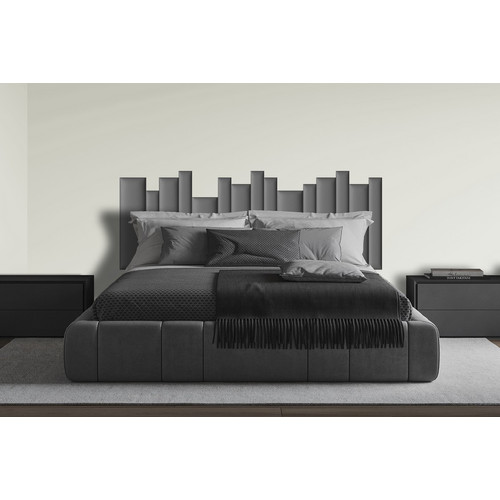 Kerma műbőr panelekből kialakított modern hálószoba ágyvég 200x75 cm barna Kaiman 06 Kerma műbőr panelekből kialakított modern hálószoba ágyvég 200x75 cm barna Kaiman 06
