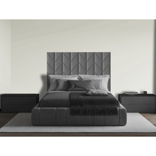 Kerma műbőr/textil panelekből kialakított modern ágyvég fejvég kék színű 160x100 cm Arden 507 Kerma műbőr/textil panelekből kialakított modern ágyvég fejvég kék színű 160x100 cm Arden 507