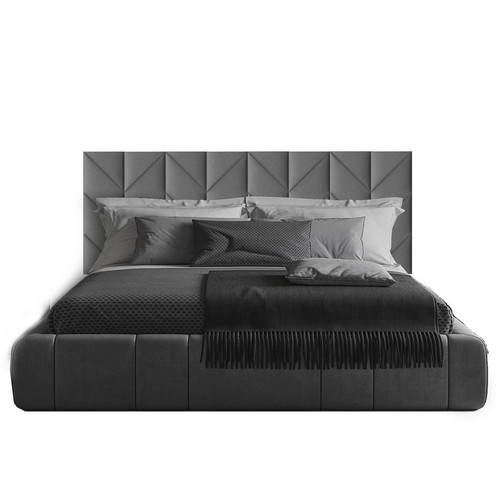 Kerma műbőr/textil panelekből kialakított modern hálószoba ágyvég 200x75 cm