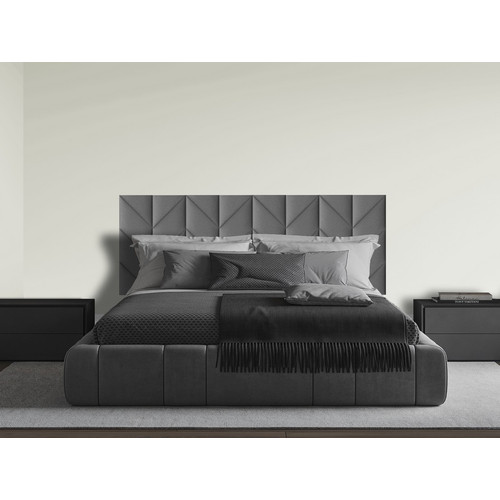 Kerma műbőr/textil panelekből kialakított modern hálószoba ágyvég 200x75 cm