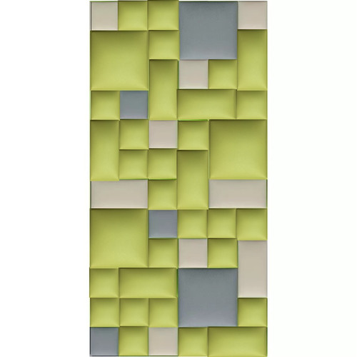 Előszobafal-12 modern praktikus előszoba dekor, zöld, beige, szürke színű Előszobafal-12 modern praktikus előszoba dekor, zöld, beige, szürke színű