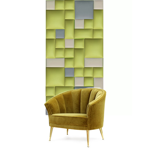 Előszobafal-12 modern praktikus előszoba dekor, zöld, beige, szürke színű Előszobafal-12 modern praktikus előszoba dekor, zöld, beige, szürke színű