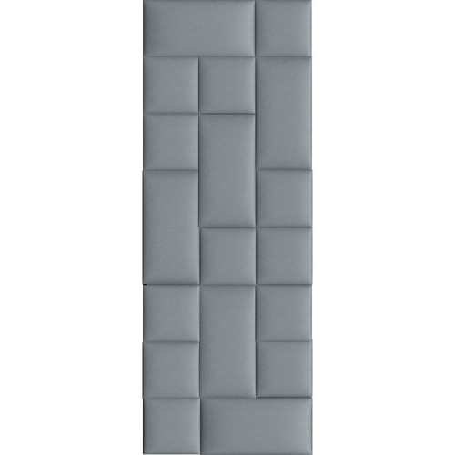 Előszobafal-18 elegáns szürke műbőr design falpanelekből
