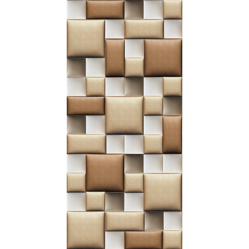 Előszobafal-34 design praktikus beige, arany, drapp színű szintetikus műbőr falpanelekből Előszobafal-34 design praktikus beige, arany, drapp színű szintetikus műbőr falpanelekből