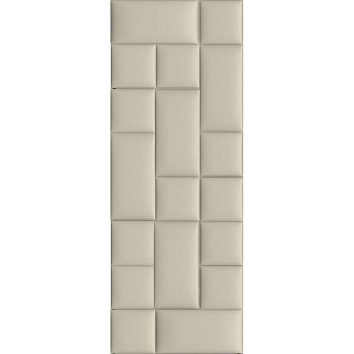 Előszobafal-21 praktikus design beige színű műbőr hátfalpanel, dekorpanelekből Előszobafal-21 praktikus design beige színű műbőr hátfalpanel, dekorpanelekből