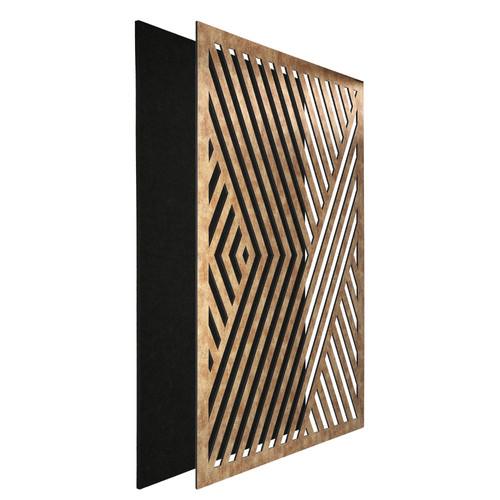 DehalQ akusztikus 60x90 cm mintázat-1 falpanel fekete filc alappal óarany színű előlappal DehalQ akusztikus 60x90 cm mintázat-1 falpanel fekete filc alappal óarany színű előlappal
