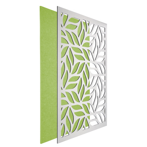 DehalQ akusztikus 60x90 cm mintázat-3 falpanel világos zöld alappal világos textil hatású előlappal